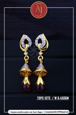 22 CT Drops Earring By Anupama Jewellers