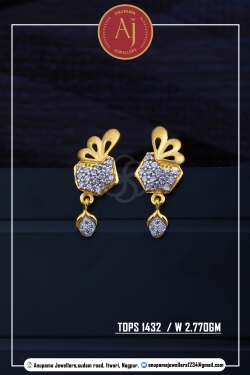 22 CT Drops Earring By Anupama Jewellers