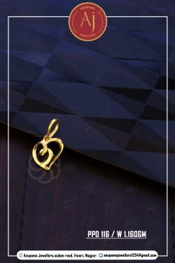 22 CT Gold Pendent By Anupama Jewellers