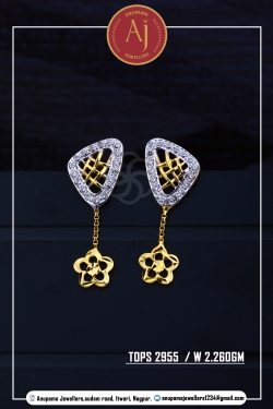 22 CT Drops Earring By Anupama Jewellers