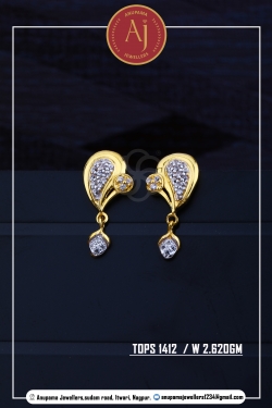 22 CT Drops Earring By Anupama Jewellers