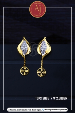 22 CT Drops Earring By Anupama Jewellers